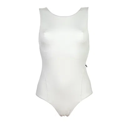 Free Society Women's White Athena Swimsuit In Ecru