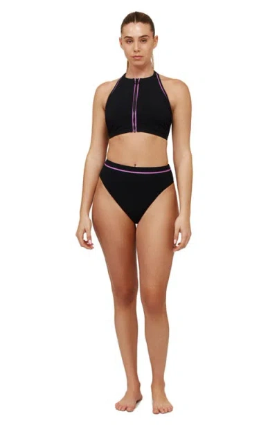 Free Sport By Gottex Duke High Neck Bikini Top In Blue