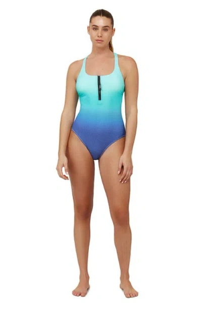 Free Sport By Gottex Nixie Scoop Neck One Piece In Blue