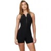 Free Sport By Gottex Swim Shady High Neck Swim Romper In Black