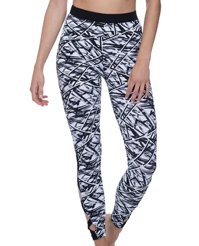 Free Sport By Gottex Women's Strappy Sides Long Swim Leggings In Off Track In Blue