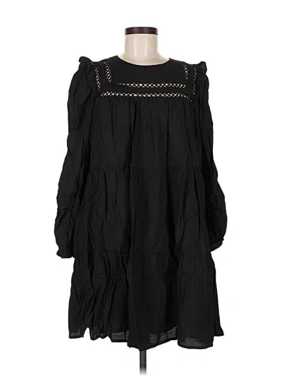 Pre-owned Free The Roses Casual Dress In Black