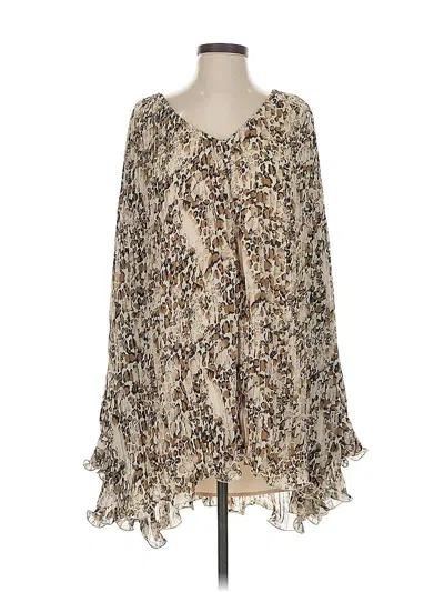 Pre-owned Free The Roses Casual Dress In Brown