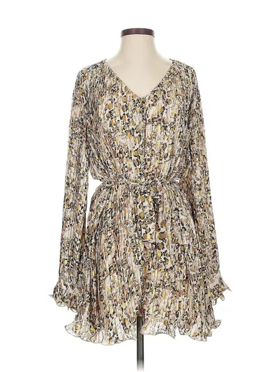 Free The Roses Casual Dress In Brown