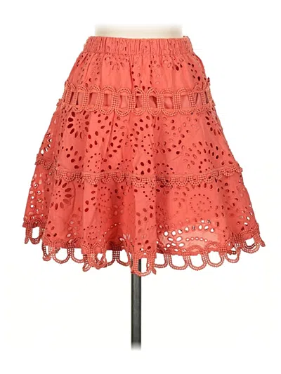 Pre-owned Free The Roses Casual Skirt In Orange