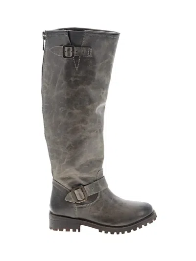 Pre-owned Freebird Boots In Gray