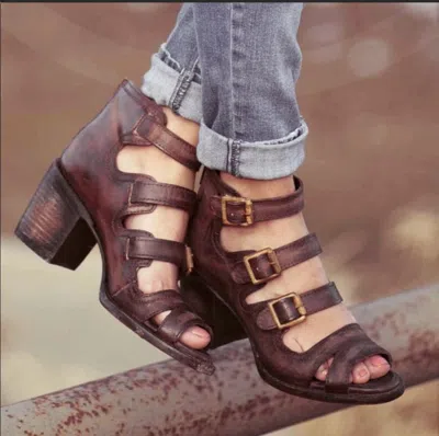 Pre-owned Freebird By Steven Dream Sandal Booties Runs Size Bigger In Rust