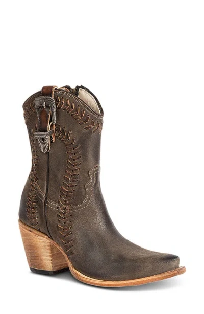 Freebird Freya Leather Western Bootie In Multi