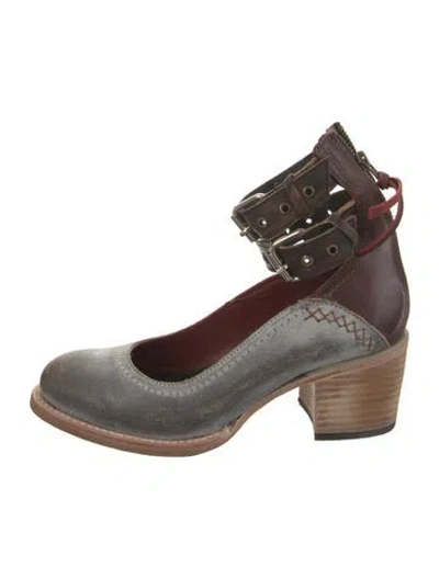 Pre-owned Freebird Leather Sandals In Brown