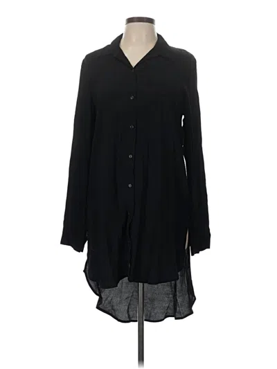 Pre-owned Freebird Long Sleeve Blouse In Black