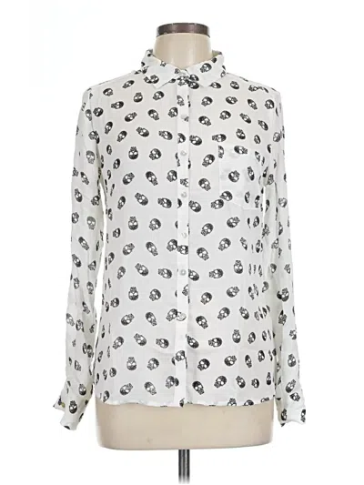 Pre-owned Freebird Long Sleeve Blouse In Ivory
