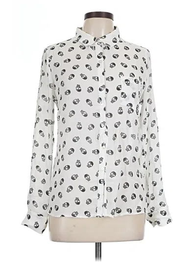 Pre-owned Freebird Long Sleeve Blouse In Ivory