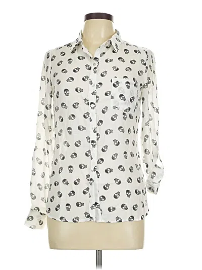 Pre-owned Freebird Long Sleeve Blouse In Ivory