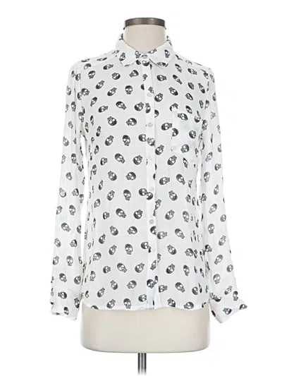 Pre-owned Freebird Long Sleeve Blouse In Ivory