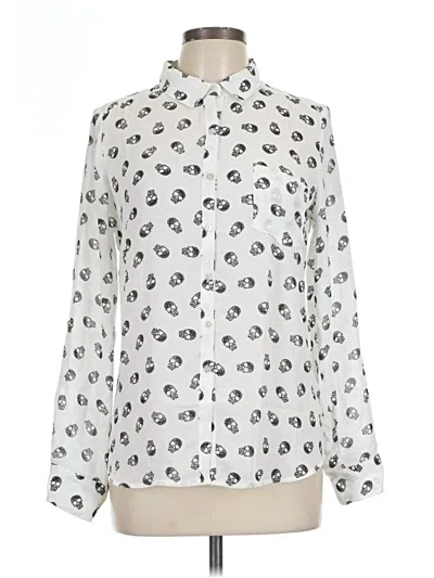 Pre-owned Freebird Long Sleeve Blouse In Ivory