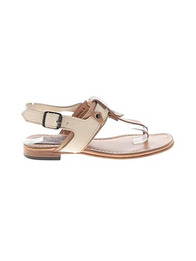 Pre-owned Freebird Sandals In White