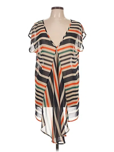 Pre-owned Freebird Short Sleeve Blouse In Orange