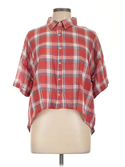 Freebird Short Sleeve Button Down Shirt In Multi