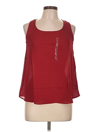 Pre-owned Freebird Sleeveless Blouse In Burgundy