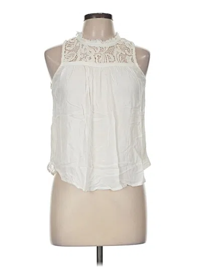Pre-owned Freebird Sleeveless Blouse In Ivory