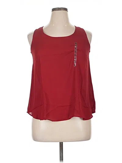 Freebird Sleeveless Top Red Scoop Neck Tops