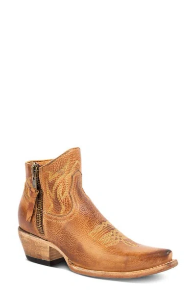 Freebird Wolfie Western Bootie In Gold