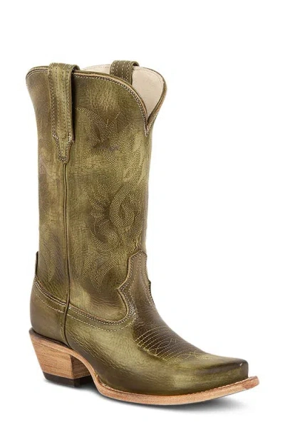 Freebird Woody Leather Western Boot In Green