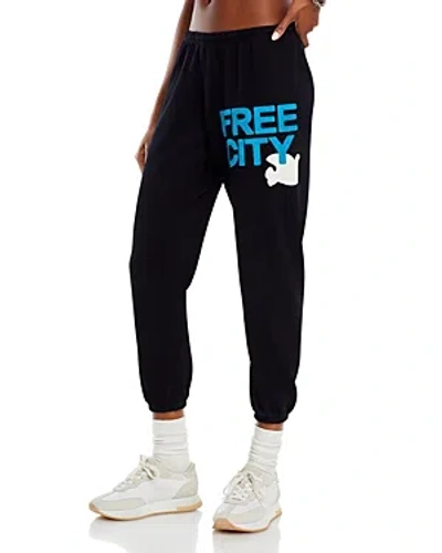 Freecity Cotton Sweatpants In Black