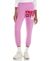 Freecity Large Sweatpant Pinklips Cherry In Multi In Pink Lips Cherry