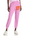 Freecity Cotton Sweatpants In Pinkshrooms