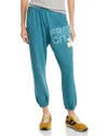 FREECITY FREE CITY COTTON LOGO SWEATPANTS IN BLUE PETAL