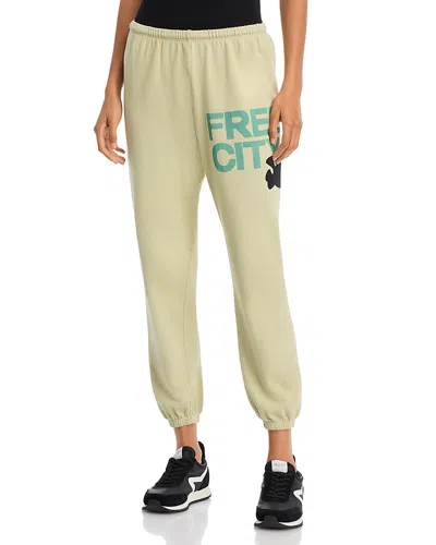Freecity Free City Cotton Logo Sweatpants In Bones