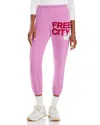 Freecity Large Sweatpant Pinklips Cherry In Multi In Pink Lips Cherry