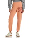Freecity Free City Cotton Logo Sweatpants In Pinkbird In Brown