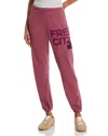 Freecity Free City Cotton Logo Sweatpants In Roses In Red