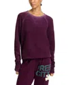 Freecity Free City Lucky Rabbit Cotton Sweatshirt In Eggplant