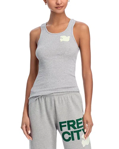 Freecity Heather Tank Top In Heather Army