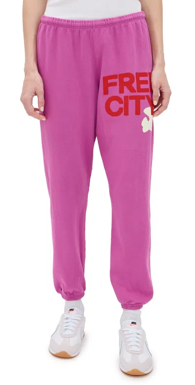FREECITY FREECITY LARGE SWEATPANTS PINKBIRD