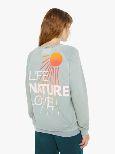 Freecity Lnlsun Superyumm Biggie Raglan Cloud Shirt In Silver