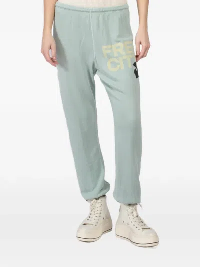Freecity Logo-print Track Pants In Green