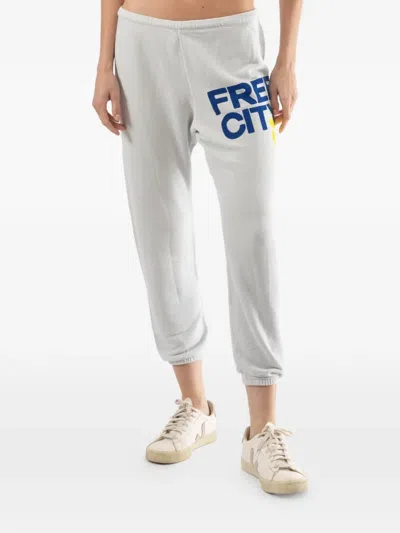 Freecity Logo-print Track Pants In White