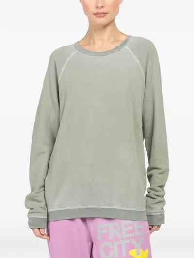 Freecity Long-sleeve Sweatshirt In Gray