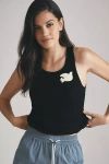 Freecity Lucky Super Vintage Scoop-neck Graphic Rib Tank Top