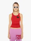 FREECITY RTU/1999 SUPERVINTAGE TANK TOP ARTYARD IN RED - SIZE XS/S