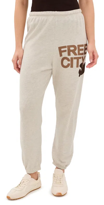 Freecity Sweatpants Heatheryumm Oats/coco