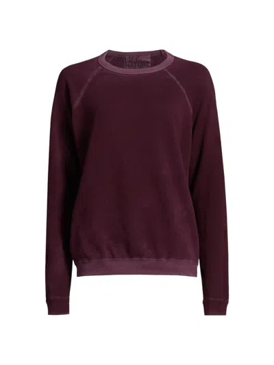 Freecity Women's Sunfade Cotton Sweatshirt In Purple