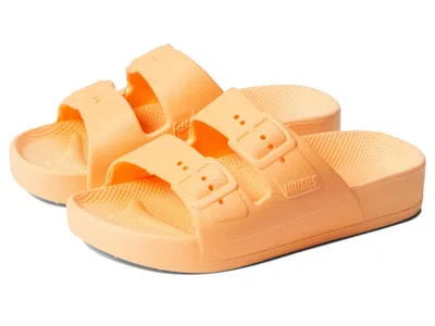 Freedom Moses Kids' Freedo Moses Sandals Toddler Orange Two Strap Casual Slip On Slide Zap2498