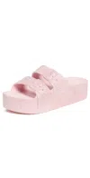 Freedom Moses Metallic High Platform Slides Rosie In Rosie