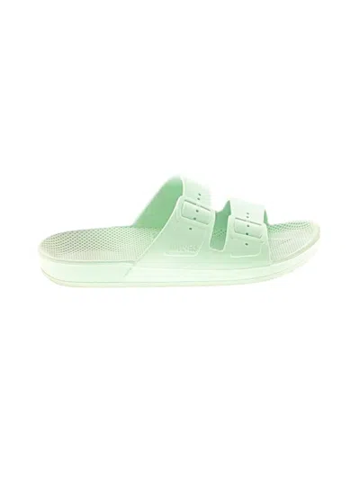 Pre-owned Freedom Moses Sandals In Green