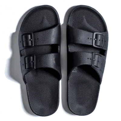 Freedom Moses Slippers Black